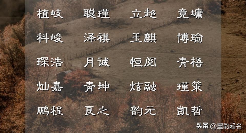 朗字在后取名男孩子_寓意美好男孩名字_朗行男孩名字