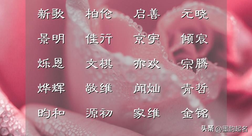 朗行男孩名字_朗字在后取名男孩子_寓意美好男孩名字